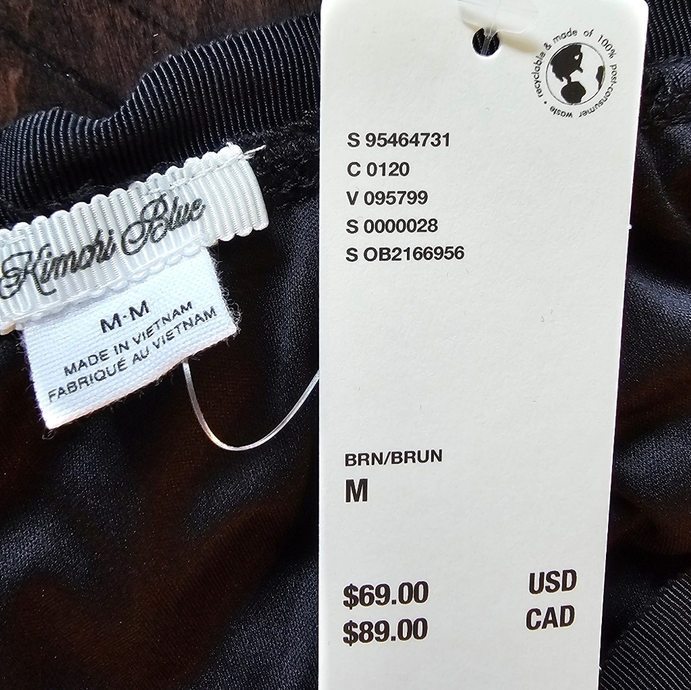 Kimchi Blue Emory Polka Dotted Tulle Bubble Micro Skirt, Brown Black, Size MED - Picture 8 of 8